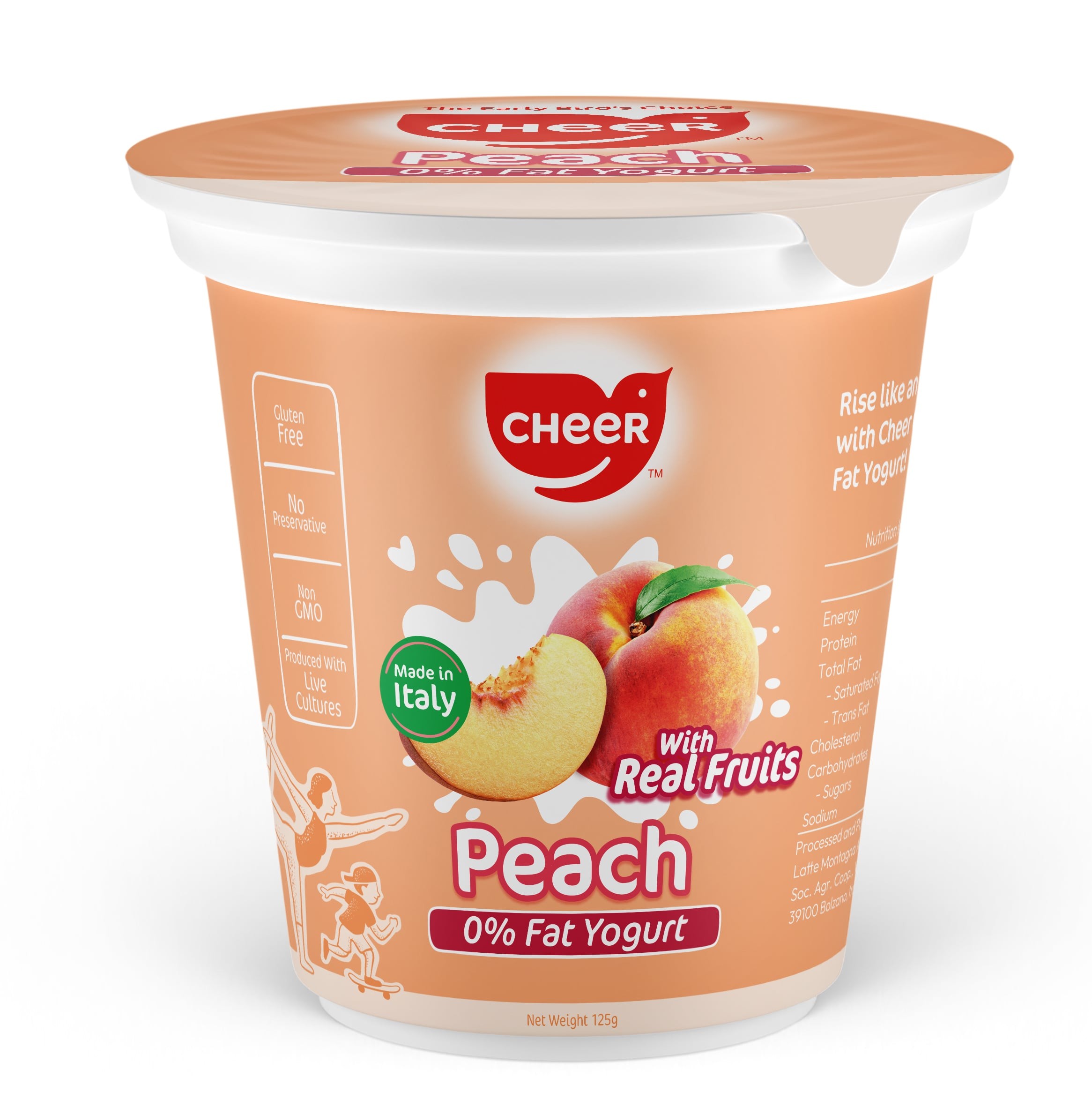 意大利0%脂肪乳酪 -香桃味